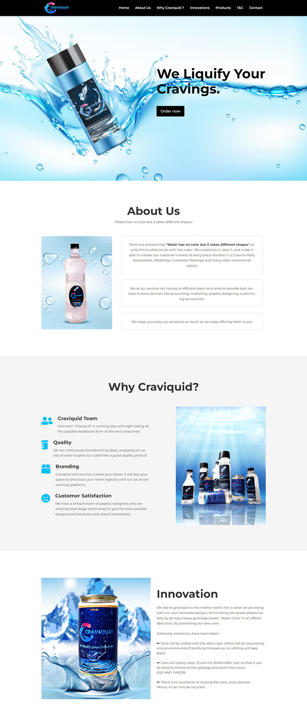 Craviquid website capture