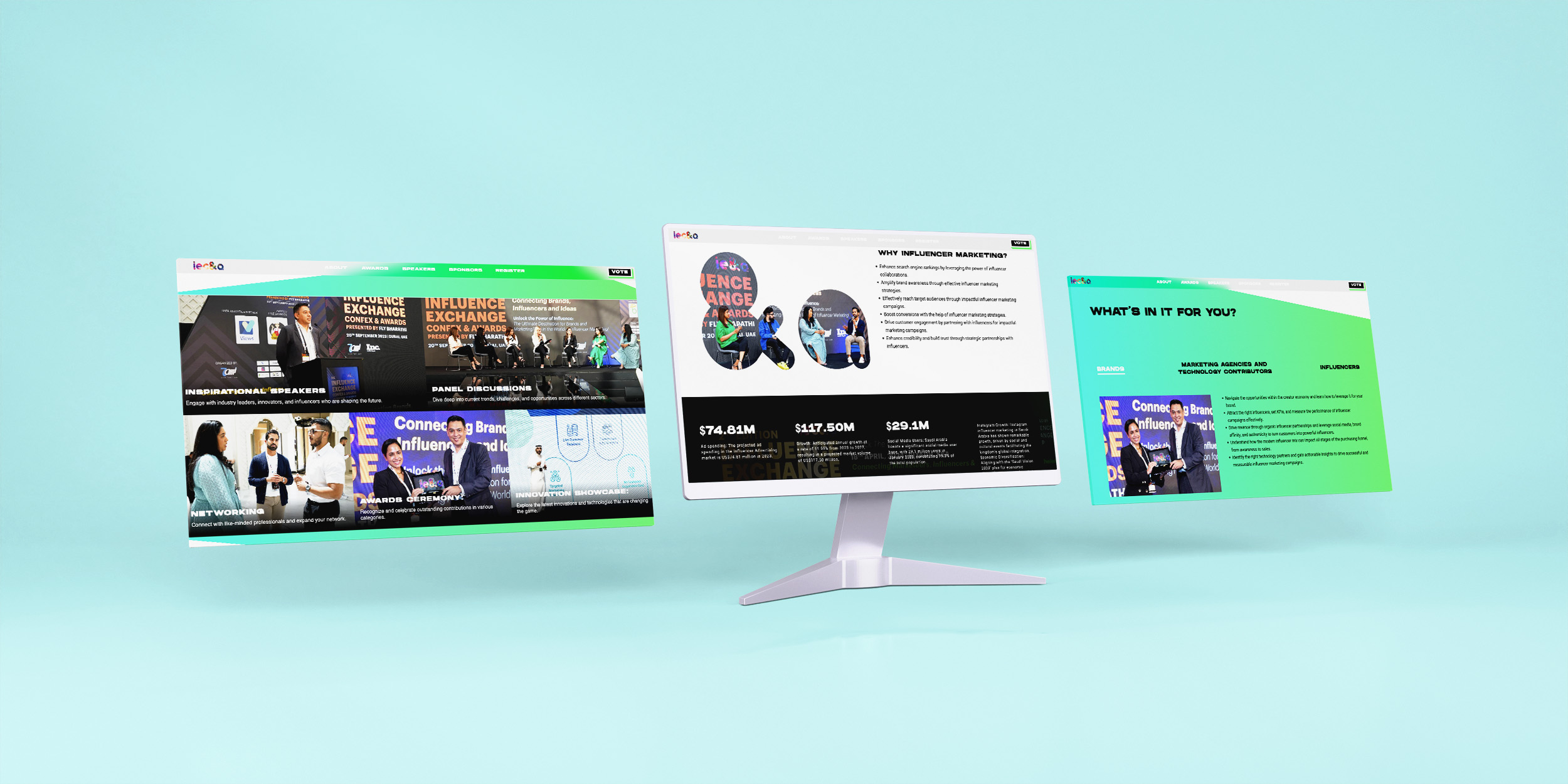 Overview of IEC&A KSA website design